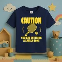 Funny Pickleball Caution You Are Entering Smash Zone Toddler T-Shirt thumb 3