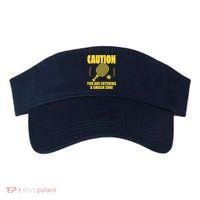 Funny Pickleball Caution You Are Entering Smash Zone Visor thumb 0