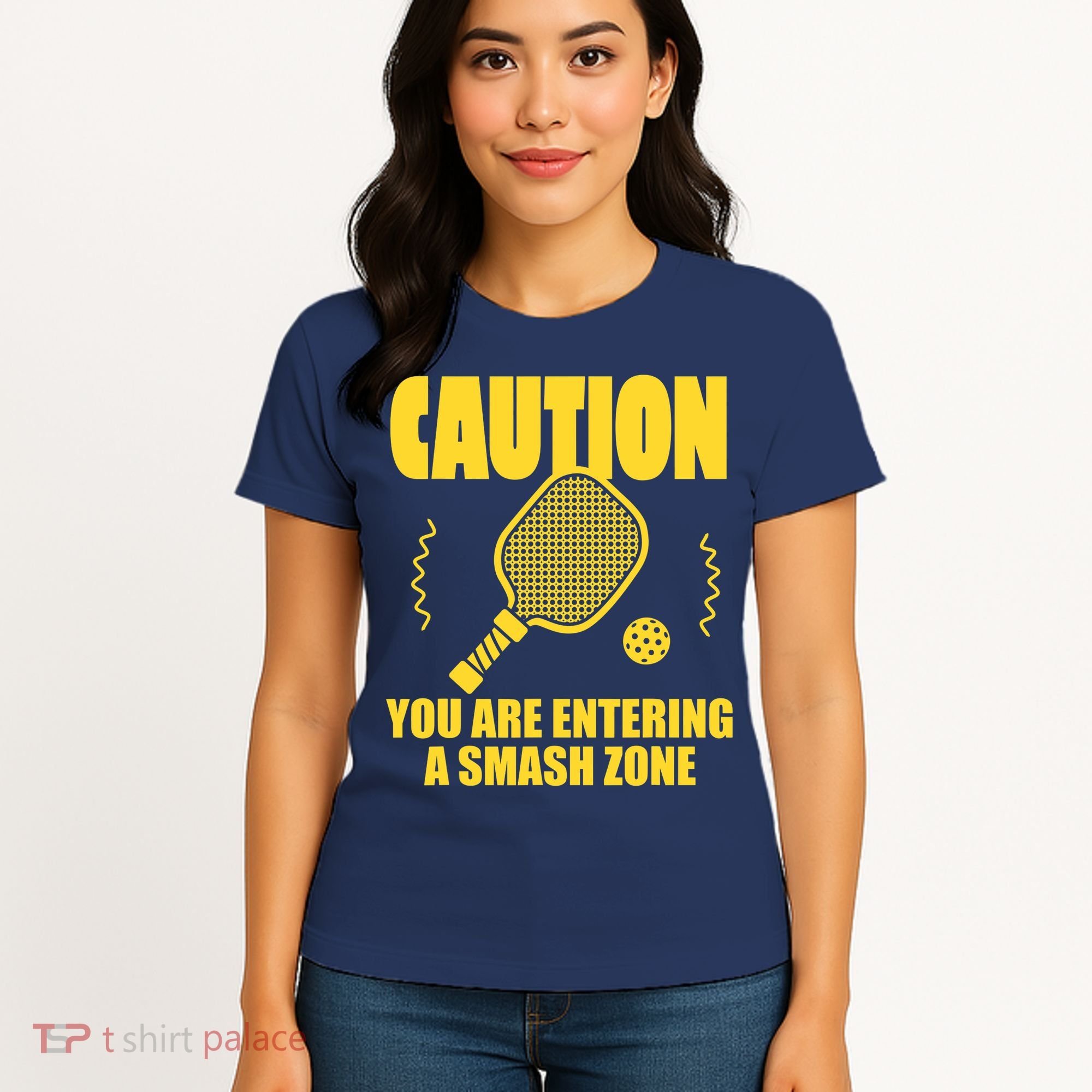 Funny Pickleball Caution You Are Entering Smash Zone Women's T-Shirt