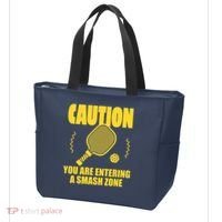 Funny Pickleball Caution You Are Entering Smash Zone Tote Bag thumb 3
