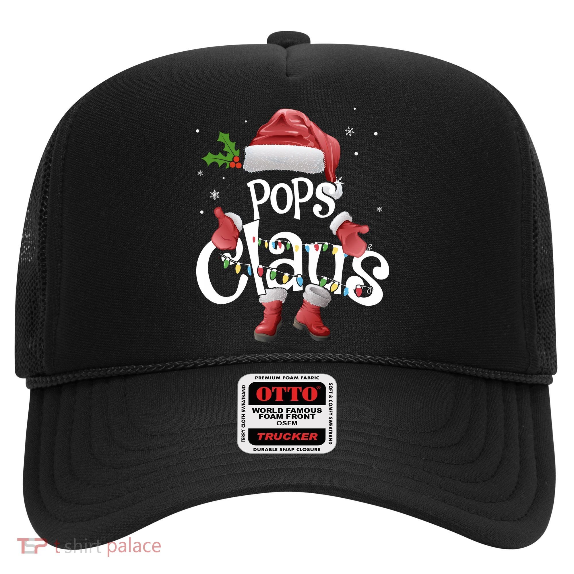 Funny Pops Claus Christmas Pajamas Santa Hat Costume Hat