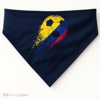 Flag Pride Colombia Soccer Colombian Player USA-Made Doggie Bandana thumb 0