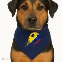 Flag Pride Colombia Soccer Colombian Player USA-Made Doggie Bandana thumb 1