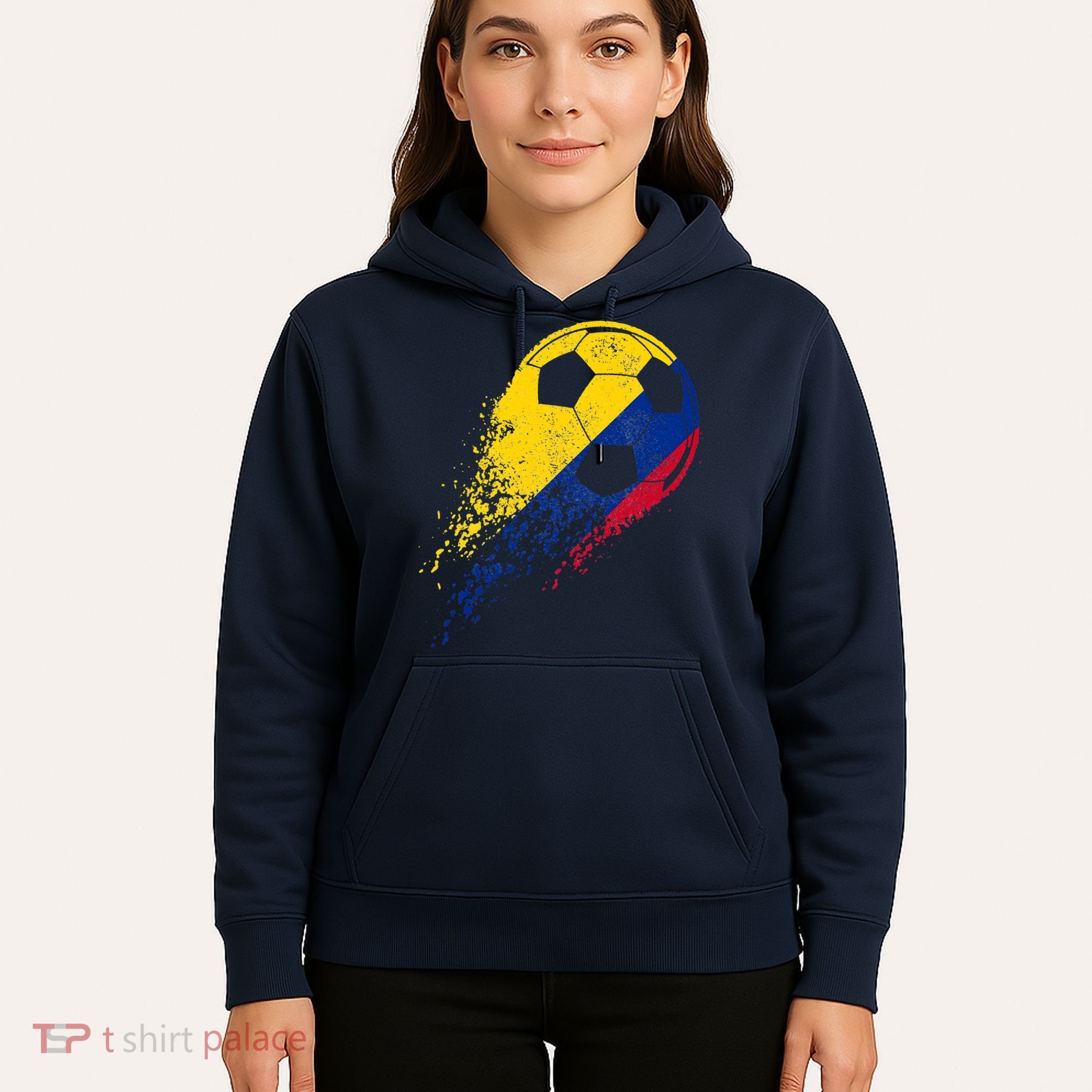 Flag Pride Colombia Soccer Colombian Player Hoodie