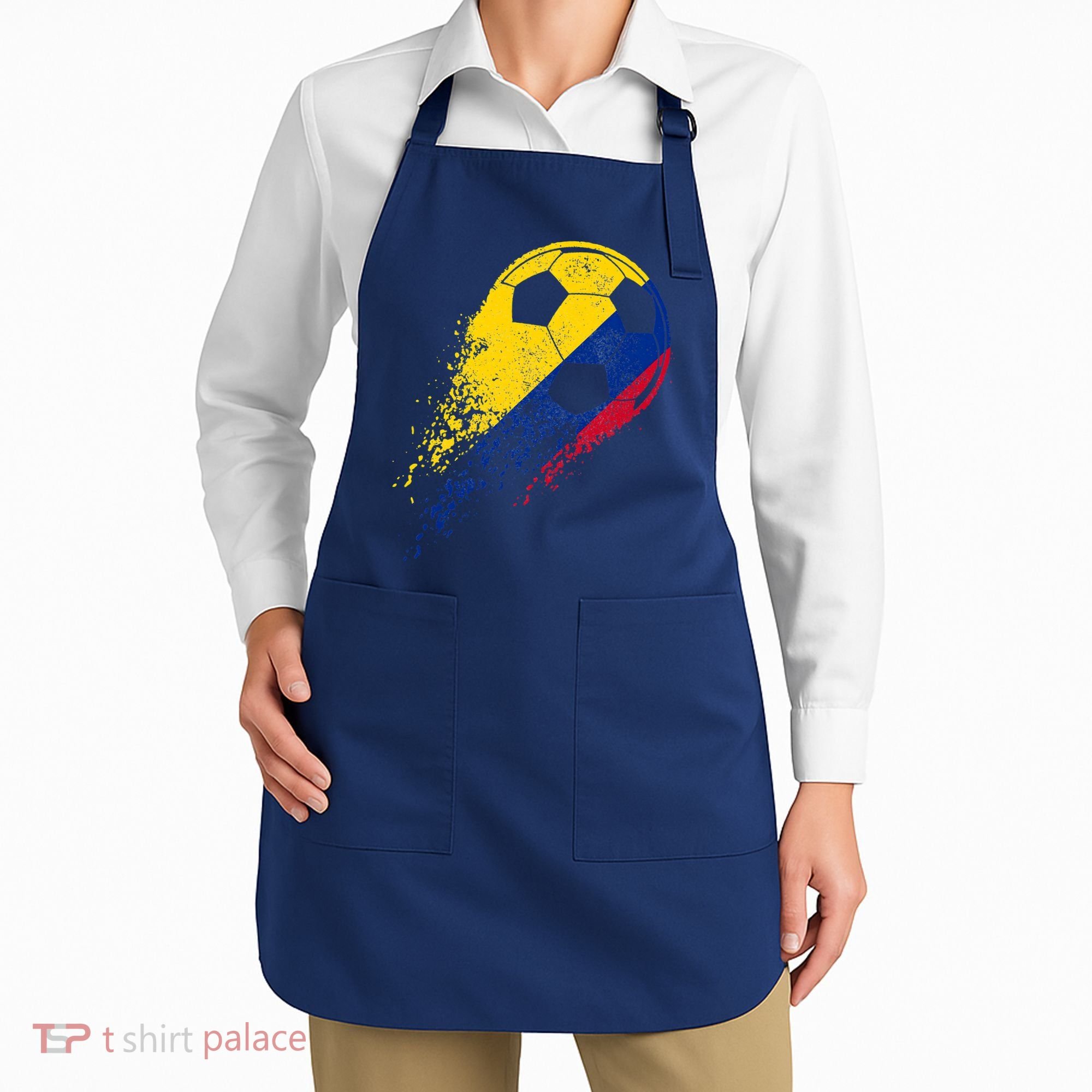 Flag Pride Colombia Soccer Colombian Player Apron