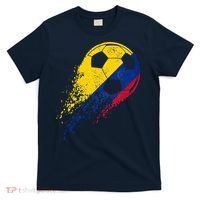 Flag Pride Colombia Soccer Colombian Player T-Shirt thumb 0