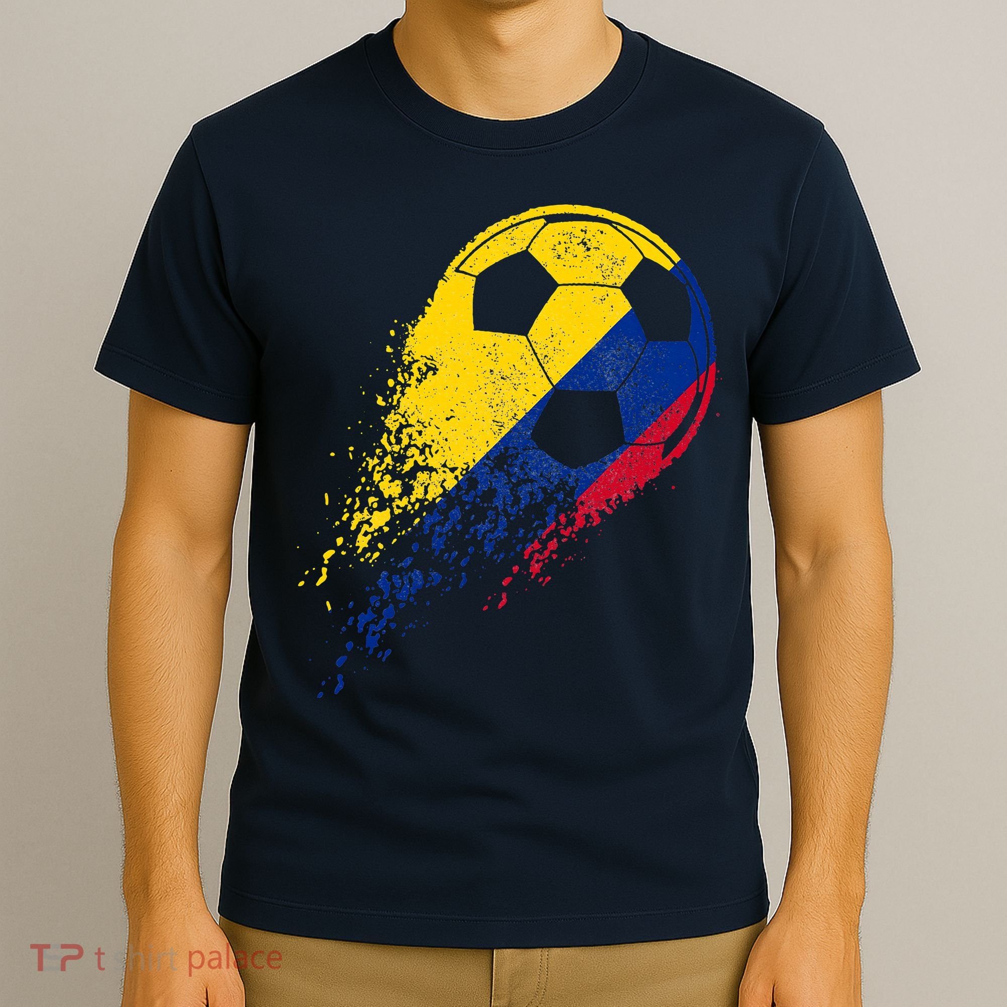 Flag Pride Colombia Soccer Colombian Player T-Shirt