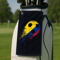 Flag Pride Colombia Soccer Colombian Player Golf Towel thumb 2