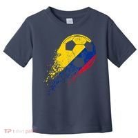 Flag Pride Colombia Soccer Colombian Player Toddler T-Shirt thumb 0