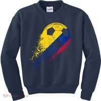 Flag Pride Colombia Soccer Colombian Player Kids Sweatshirt thumb 0