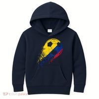 Flag Pride Colombia Soccer Colombian Player Kids Hoodie thumb 0