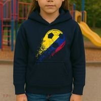 Flag Pride Colombia Soccer Colombian Player Kids Hoodie thumb 3