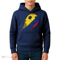 Flag Pride Colombia Soccer Colombian Player Kids Hoodie thumb 4