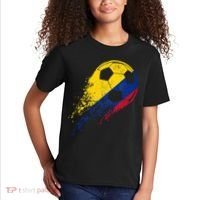 Flag Pride Colombia Soccer Colombian Player Kids T-Shirt thumb 2