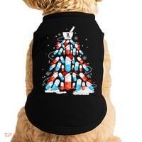Funny Pharmacy Christmas Tree Pharmacist Christmas Doggie Tank thumb 0