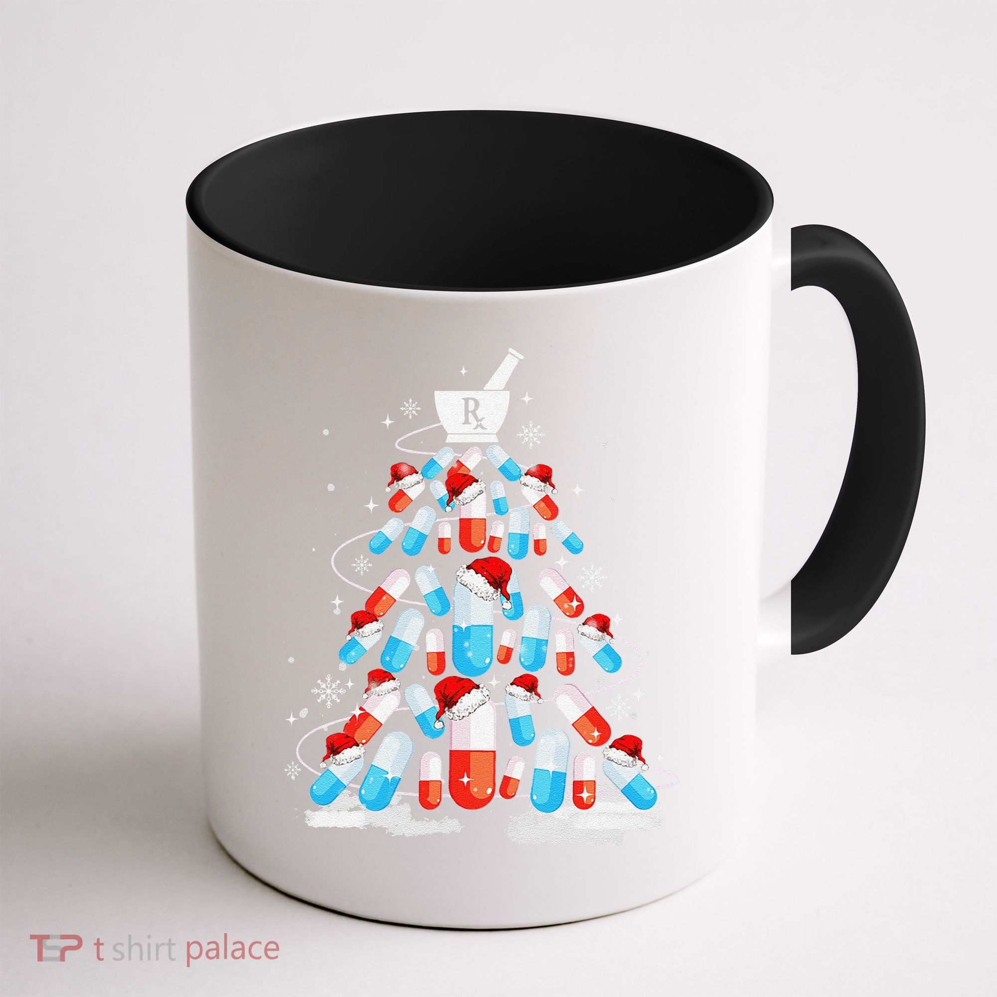 Funny Pharmacy Christmas Tree Pharmacist Christmas Coffee Mug