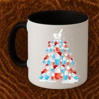 Funny Pharmacy Christmas Tree Pharmacist Christmas Coffee Mug thumb 2