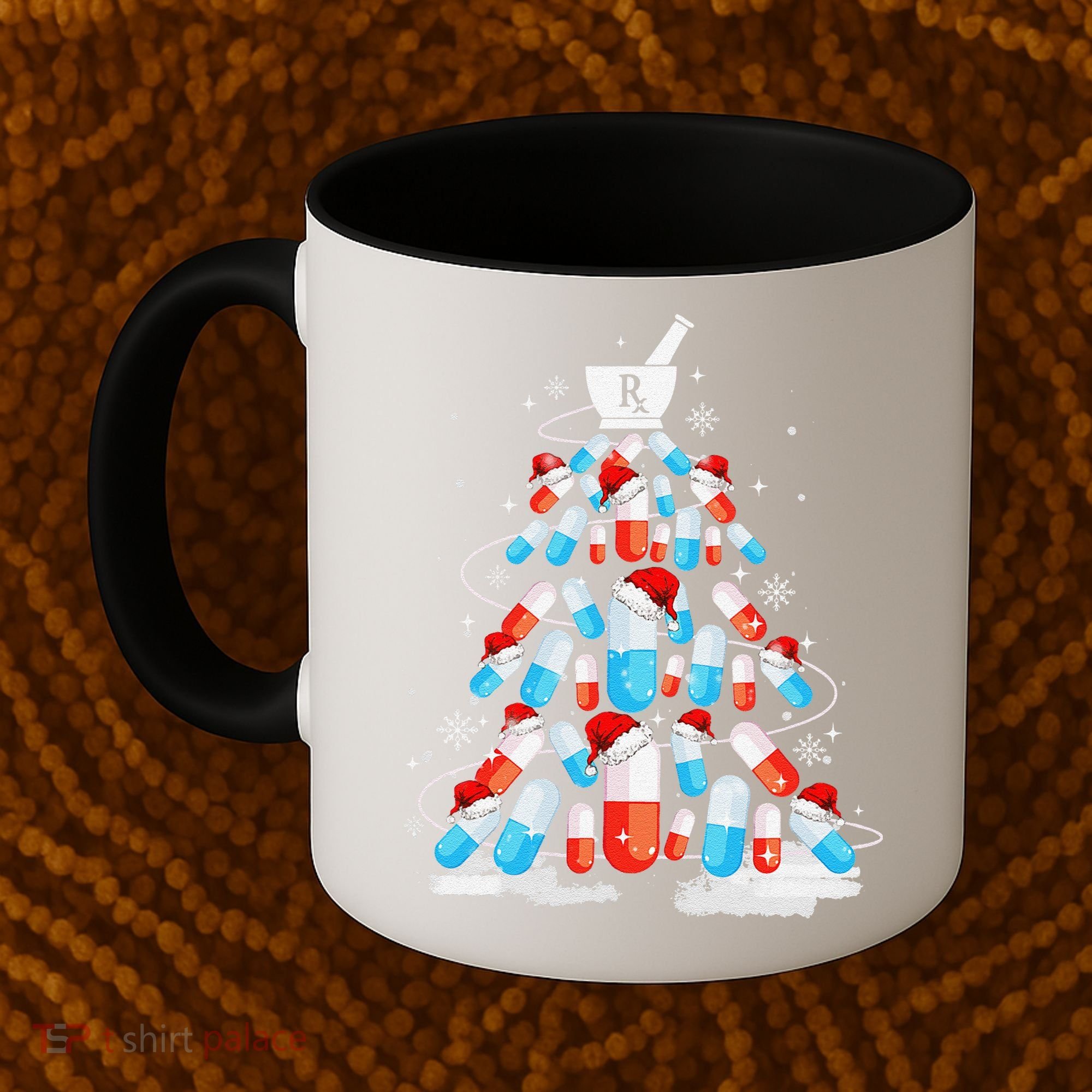Funny Pharmacy Christmas Tree Pharmacist Christmas Coffee Mug