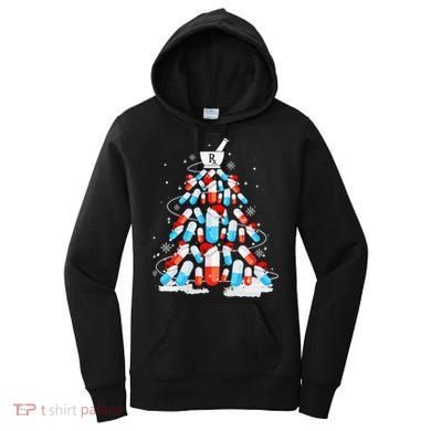 Funny Pharmacy Christmas Tree Pharmacist Christmas Women's Hoodie