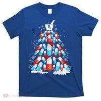 Funny Pharmacy Christmas Tree Pharmacist Christmas T-Shirt thumb 0