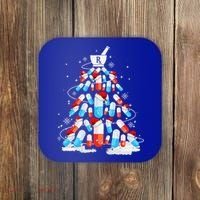 Funny Pharmacy Christmas Tree Pharmacist Christmas Coaster thumb 0