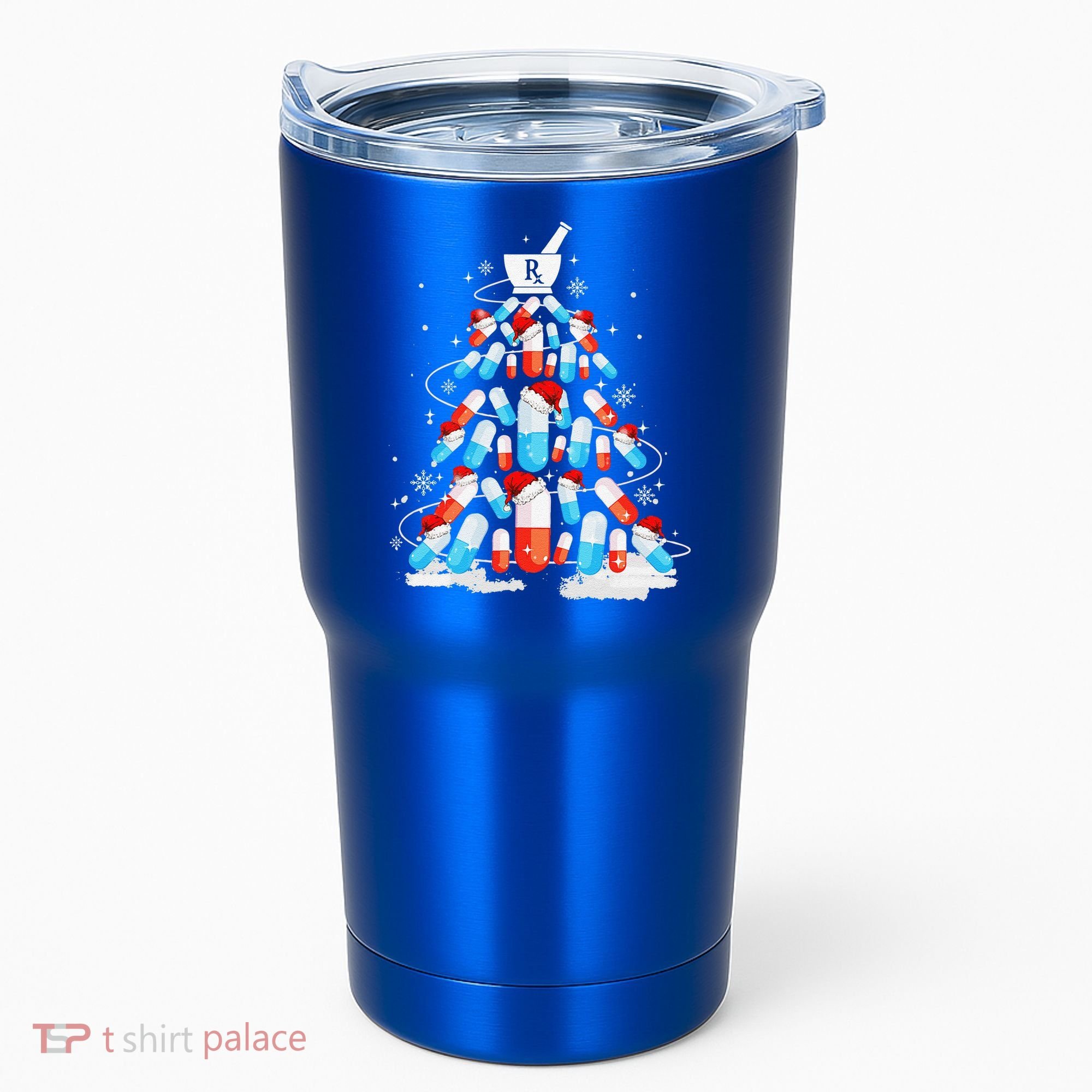 Funny Pharmacy Christmas Tree Pharmacist Christmas Tumbler