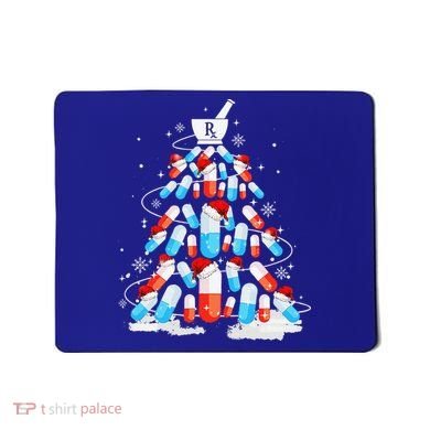 Funny Pharmacy Christmas Tree Pharmacist Christmas Mousepad