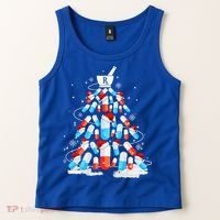 Funny Pharmacy Christmas Tree Pharmacist Christmas Tank Top thumb 2