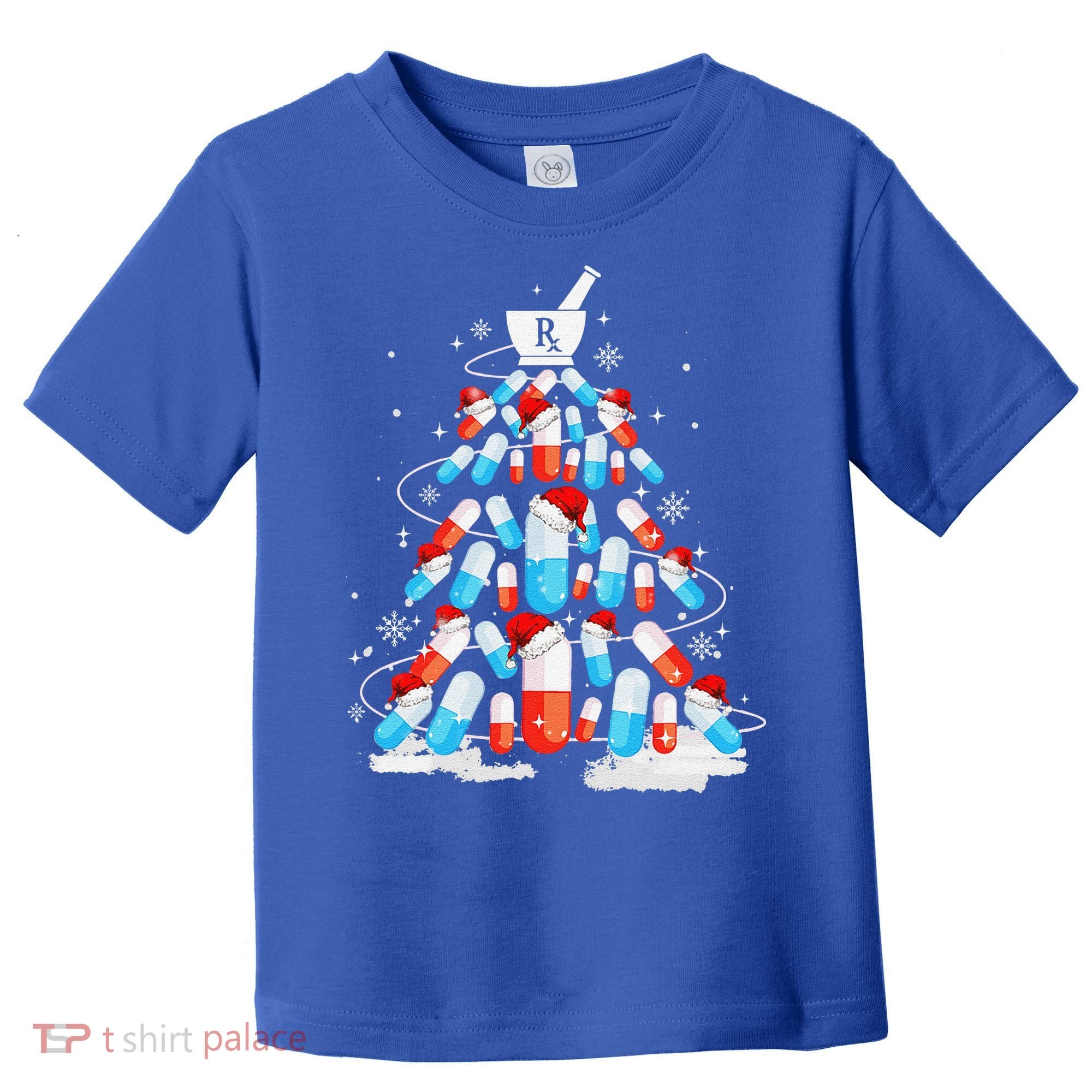 Funny Pharmacy Christmas Tree Pharmacist Christmas Toddler T-Shirt