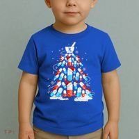 Funny Pharmacy Christmas Tree Pharmacist Christmas Toddler T-Shirt thumb 2