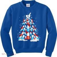 Funny Pharmacy Christmas Tree Pharmacist Christmas Kids Sweatshirt thumb 0