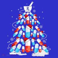 Funny Pharmacy Christmas Tree Pharmacist Christmas Kids Sweatshirt thumb 2