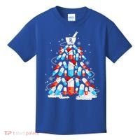 Funny Pharmacy Christmas Tree Pharmacist Christmas Kids T-Shirt thumb 0
