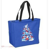 Funny Pharmacy Christmas Tree Pharmacist Christmas Tote Bag thumb 2
