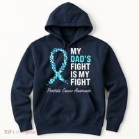 Family Prostate Cancer Awareness Light Blue Ribbon Survivor Hoodie thumb 0