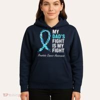 Family Prostate Cancer Awareness Light Blue Ribbon Survivor Hoodie thumb 5