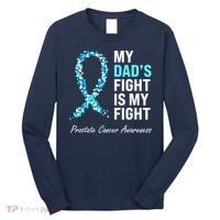 Family Prostate Cancer Awareness Light Blue Ribbon Survivor Long Sleeve Shirt thumb 0