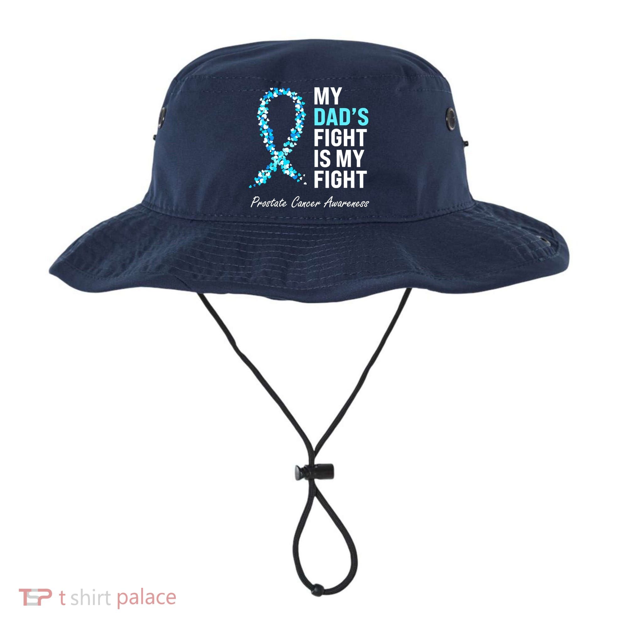 Family Prostate Cancer Awareness Light Blue Ribbon Survivor Bucket Hat