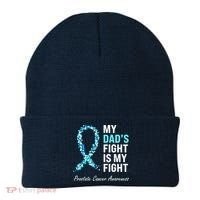 Family Prostate Cancer Awareness Light Blue Ribbon Survivor Beanie thumb 0