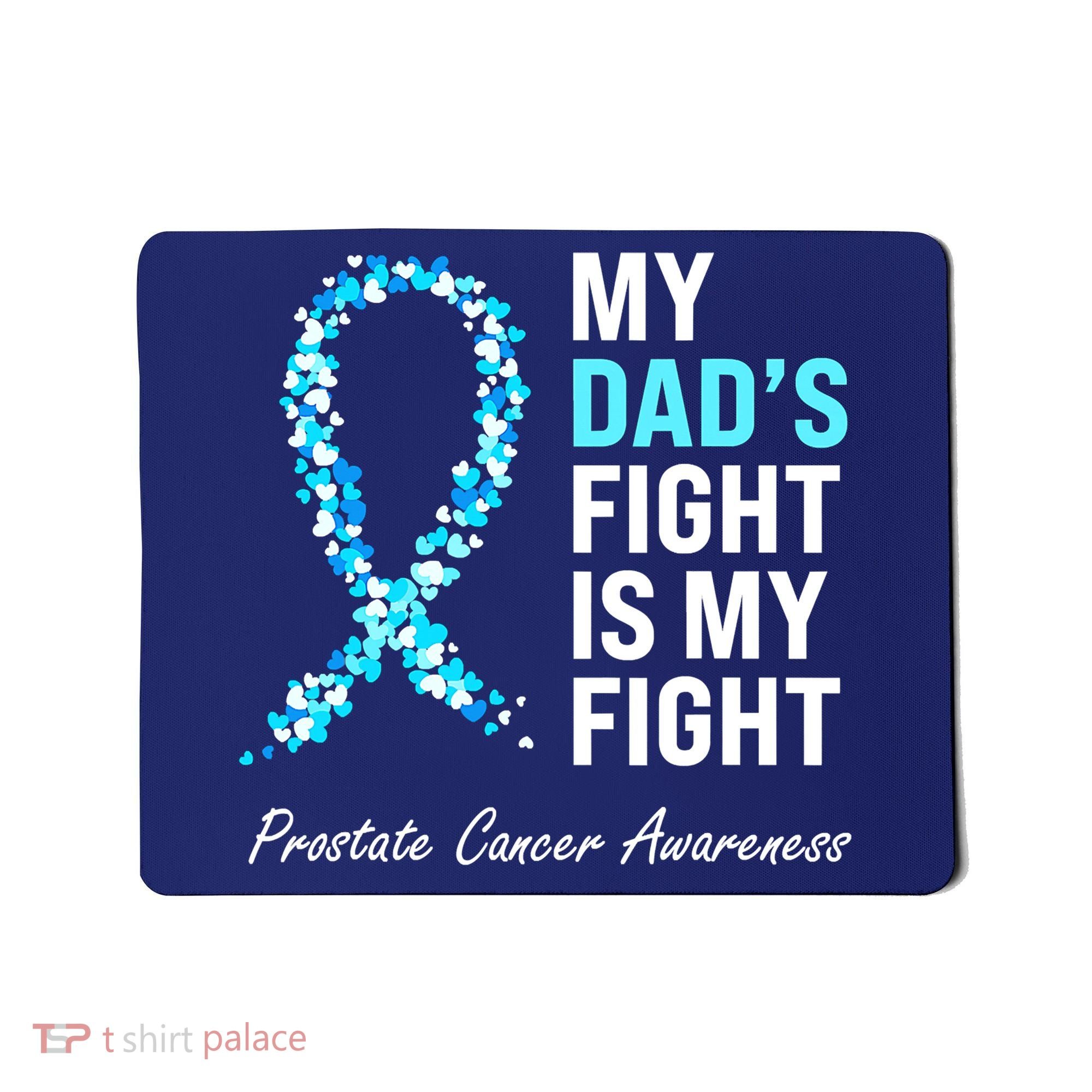 Family Prostate Cancer Awareness Light Blue Ribbon Survivor Mousepad