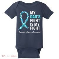 Family Prostate Cancer Awareness Light Blue Ribbon Survivor Baby Bodysuit thumb 0