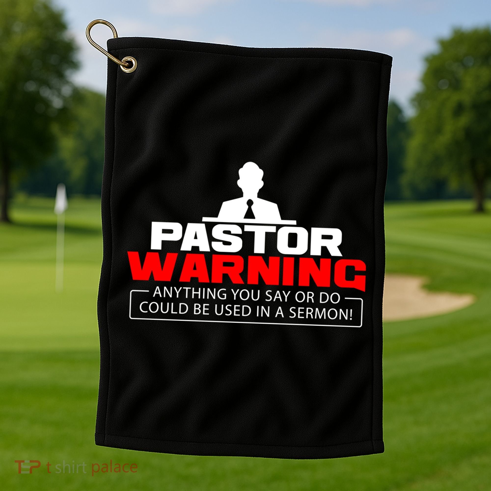 Funny Pastor Christian Jesus Believer Appreciation Gift Cool Gift Golf Towel
