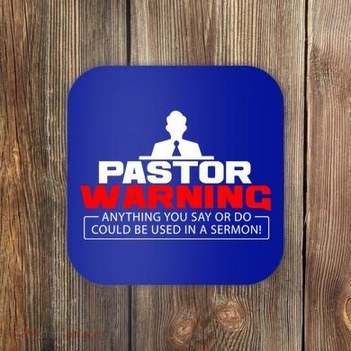 Funny Pastor Christian Jesus Believer Appreciation Gift Cool Gift Coaster