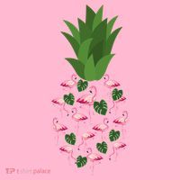 Flamingo Pineapple Cute Fun Summer Coaster thumb 2