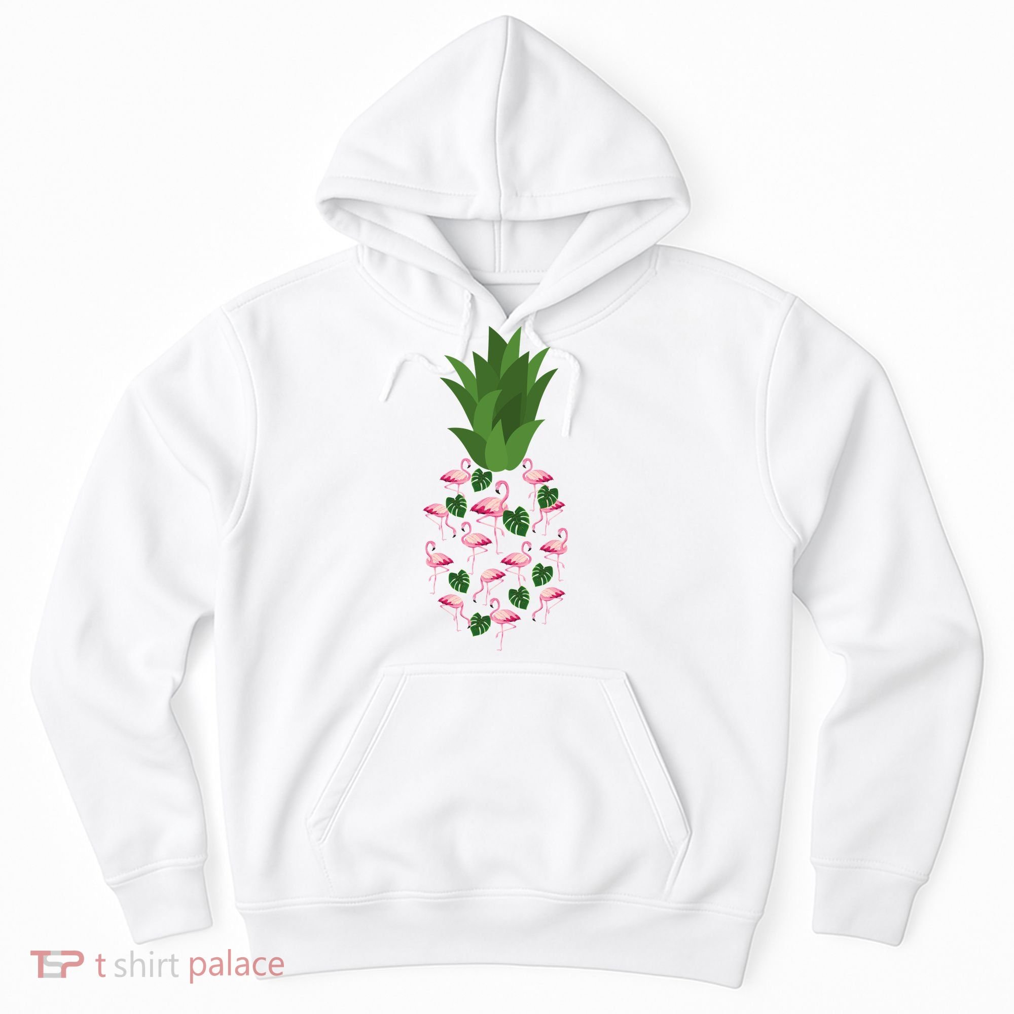 Flamingo Pineapple Cute Fun Summer Hoodie