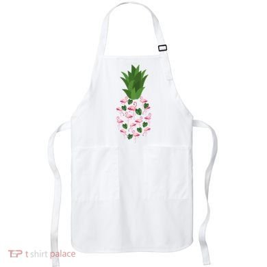 Flamingo Pineapple Cute Fun Summer Apron