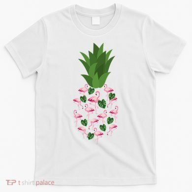 Flamingo Pineapple Cute Fun Summer T-Shirt
