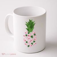 Flamingo Pineapple Cute Fun Summer Coffee Mug thumb 0