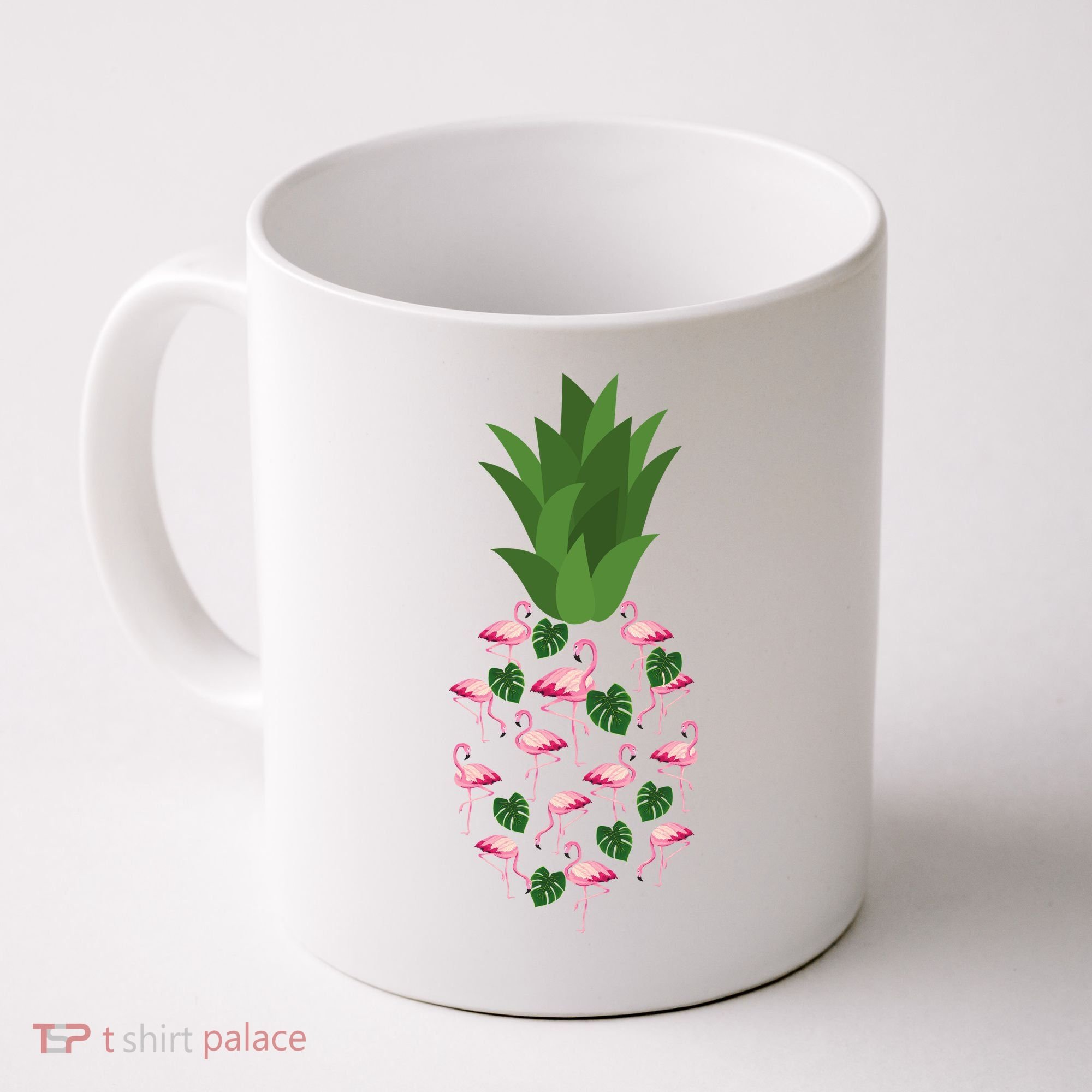 Flamingo Pineapple Cute Fun Summer Coffee Mug