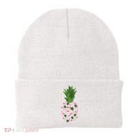 Flamingo Pineapple Cute Fun Summer Beanie thumb 0